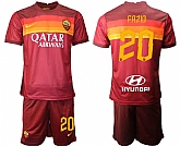 2020-21 Roma 20 FAZIO Home Soccer Jersey,baseball caps,new era cap wholesale,wholesale hats